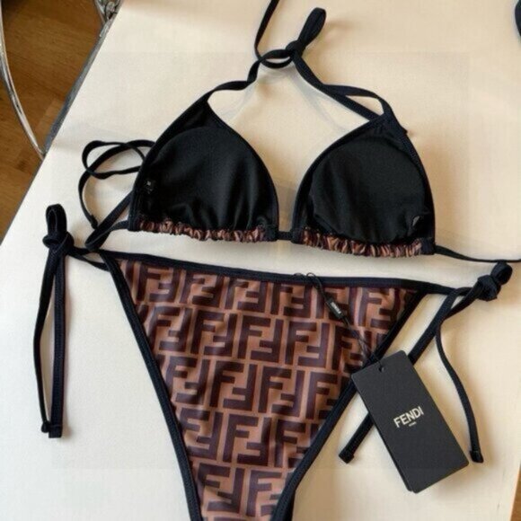 Fendi Monogram Printed Two-Piece Bikini Set - Picture 5 of 8